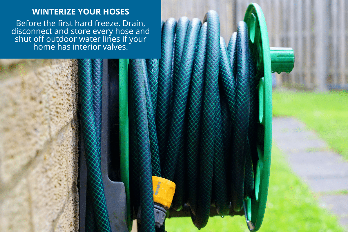 how to winterize your hoses before the first freeze of winter