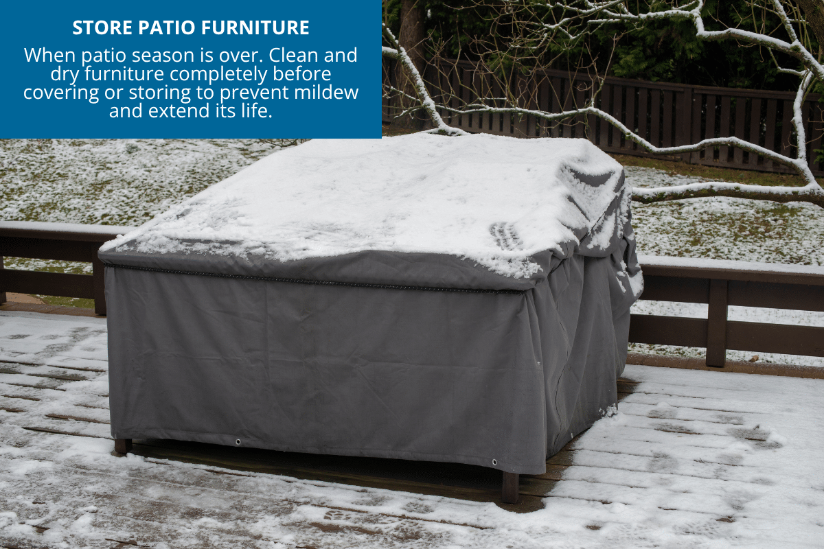 store patio furniture before winter comes