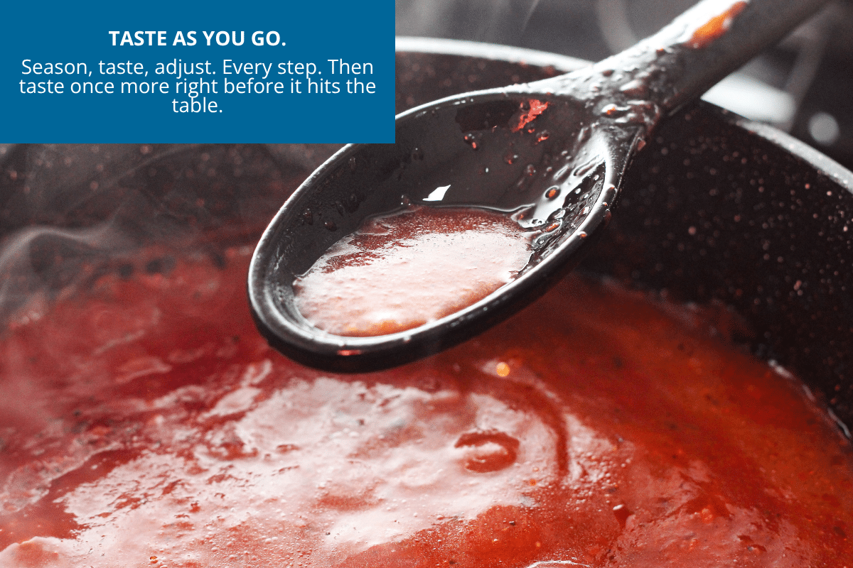 taste season and adjust as you go cooking mistakes