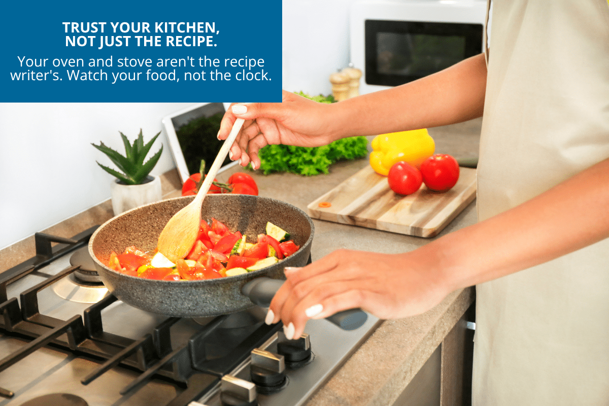 trust yourself when following a recipe