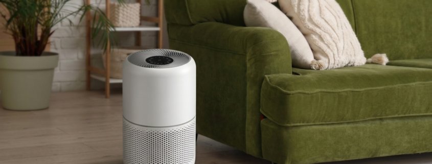 air purifier in living room