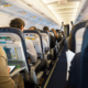 pov from an aisle seat on an airplane