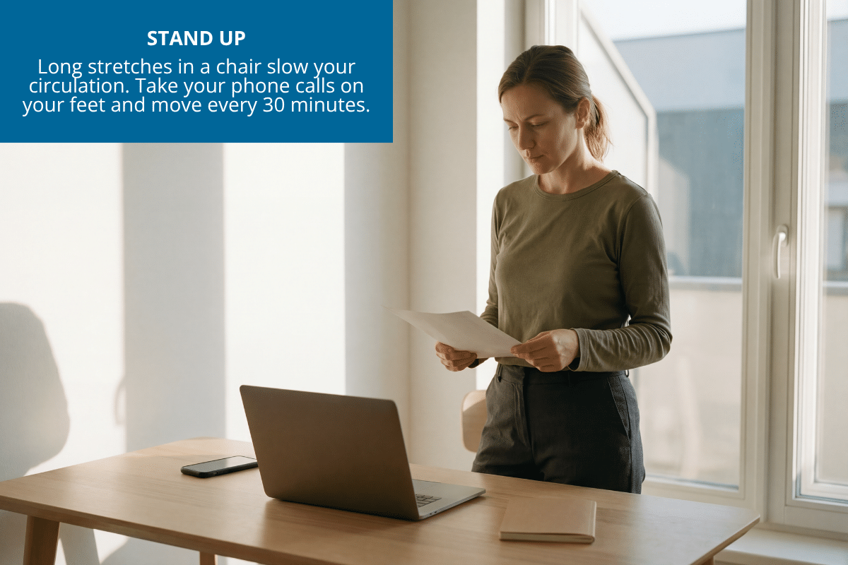 stand up every 30 minutes