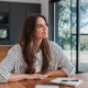 woman dreaming about her financial and life goals