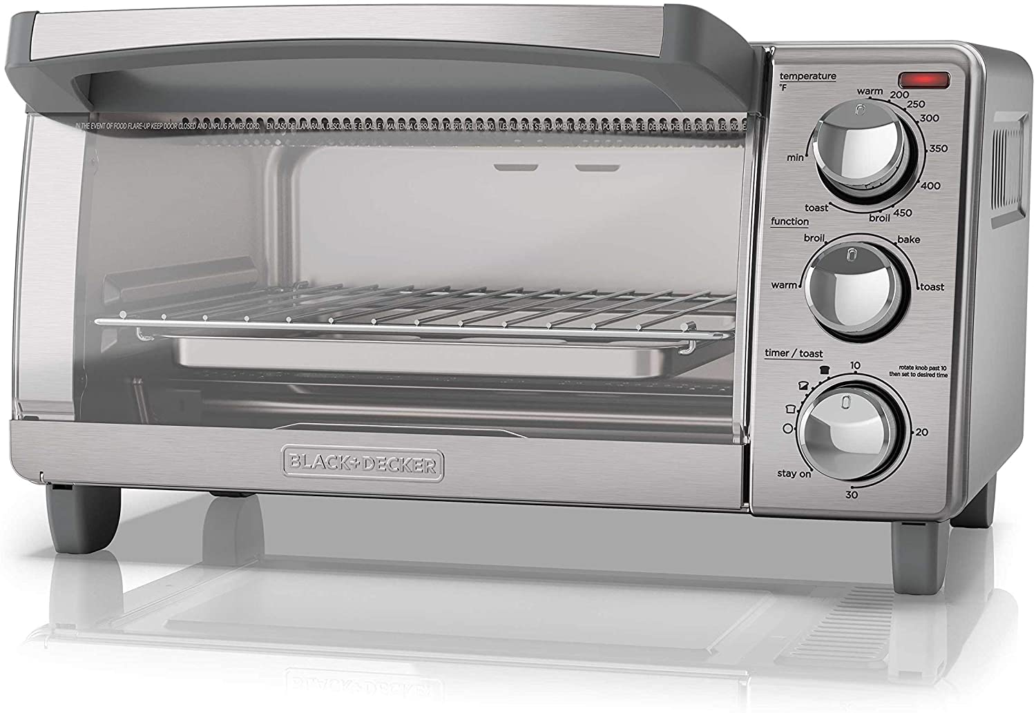 Black and Decker 4-slice toaster oven