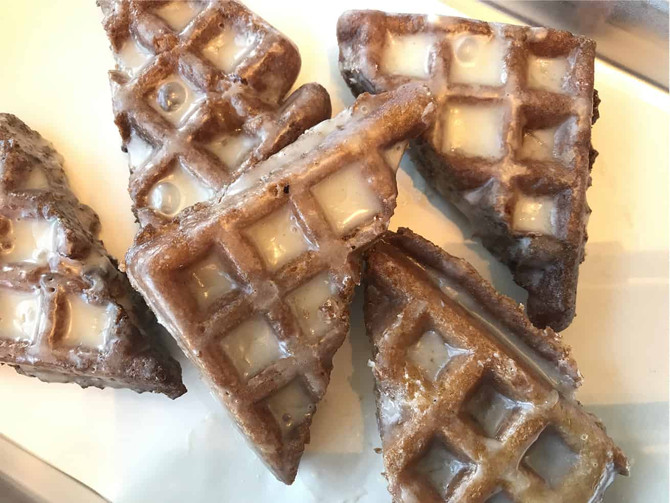 Apple Fritter Waffle Donuts