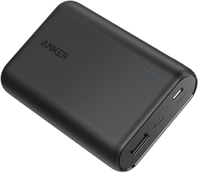 Anker PowerCore 10000 Portable Charger, 10,000mAh Power Bank, Ultra-Compact Battery Pack