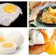 collage of well prepared eggs