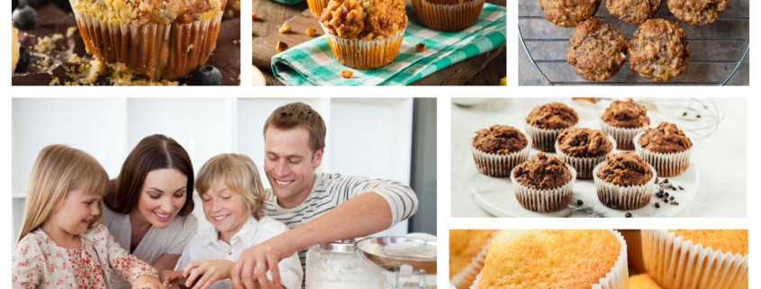 muffin breakfast collage family homemade