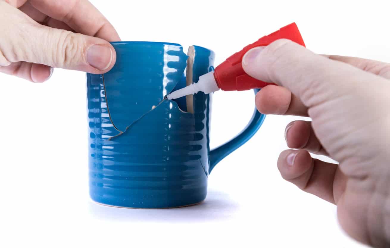 home repair gluing mug