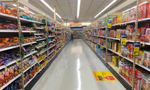 cereal aisle supermarket
