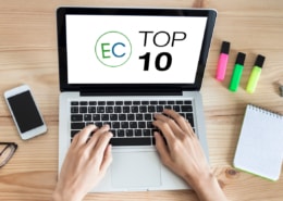 desktop collage concept of Top 10 List of EC Posts