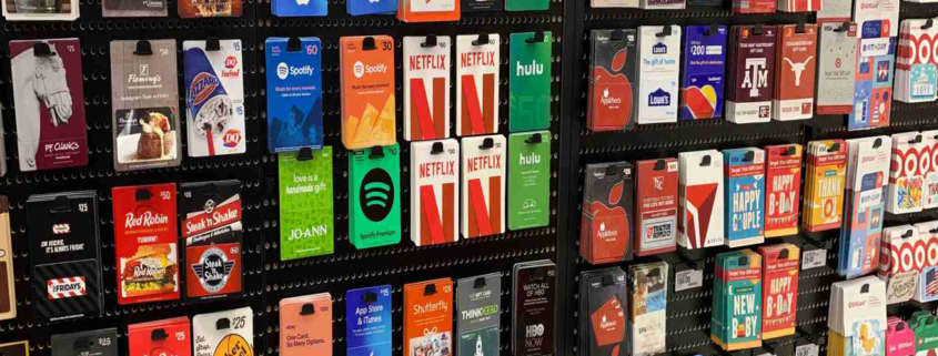 Gift Card retail rack