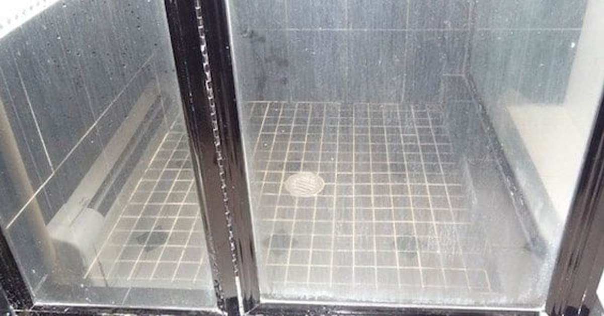 how to get rid of water spots on shower doors
