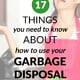 Young woman stressed over cloggged garbage disposal