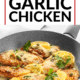 Pin - 20260205 creamy lemon garlic chicken recipe in white plate lemon slices fresh basil