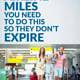 With Airline Miles You Need to Do This So They Don’t Expire