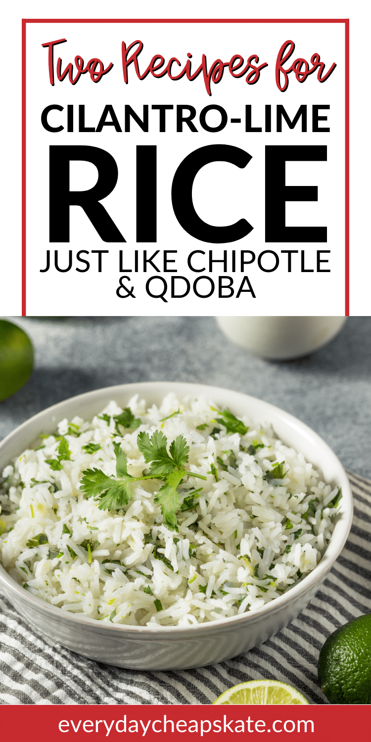 How to Make Cilantro Lime Rice Just Like Chipotle & Qdoba