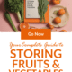 Pin - Complete Guide to Storing Fruit & Vegetables