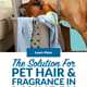 Get Pet Hair and Fragrance Build-Up Out of the Laundry