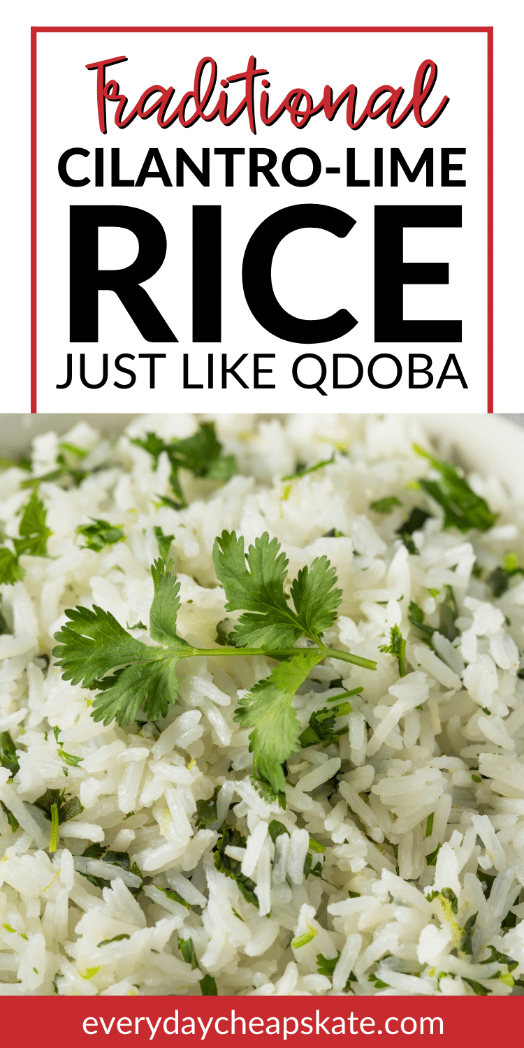 How to Make Cilantro Lime Rice Just Like Chipotle & Qdoba