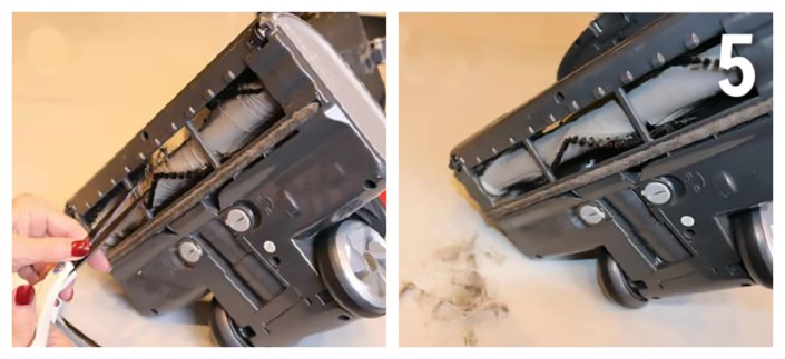remove bottom of shark vacuum