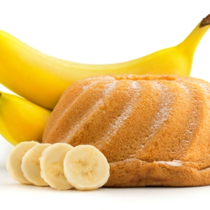 banana-cake-on-white-background