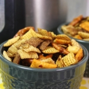 Chex Party Mix in a small bowl