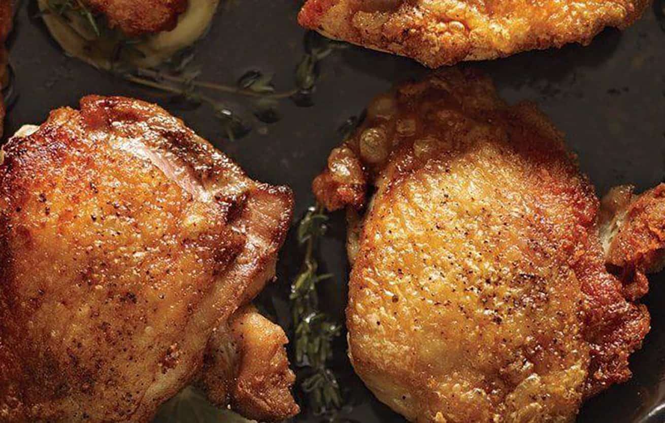 quick and easy crispy chicken thighs and honey garlic salmon recipes