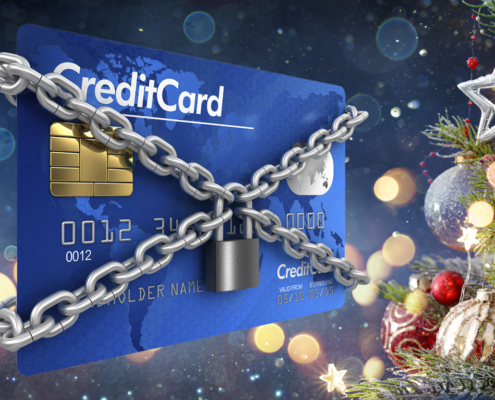 debt-free holidays with credit card in chains