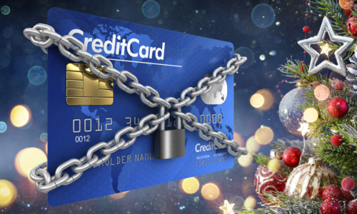 debt-free holidays with credit card in chains