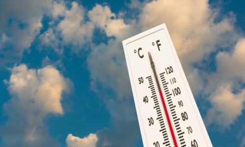 hot summer thermometer