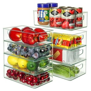 organizer containers for refrigerator freezer
