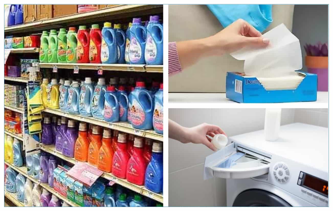 laundry softeners collage