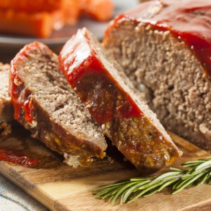 cheap from scratch meatloaf meal with ketchup glaze