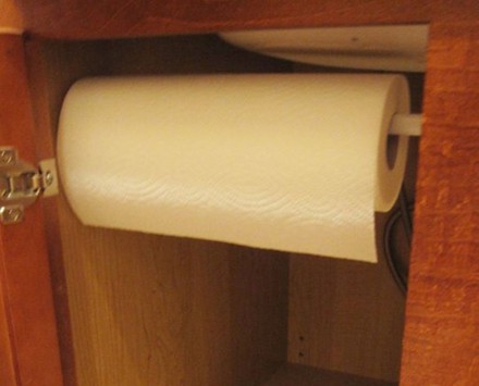 paper towel holder tension rod