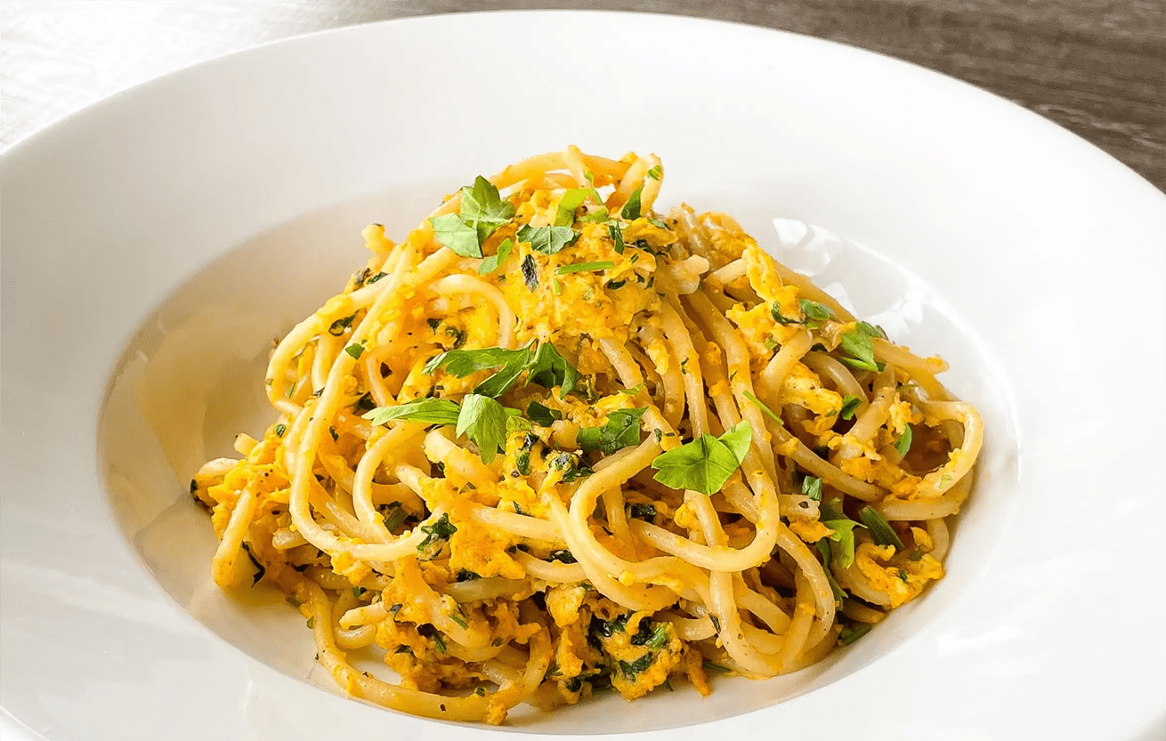 a plate of Pasta Mama from the acclaimed restaurante Hugos in West Hollywood CA