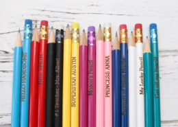 personalized pencils make inexpensive awesome gifts