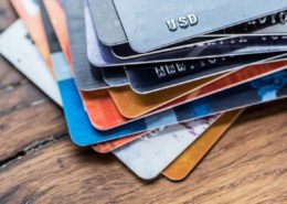 Credit cards. Financial business background.